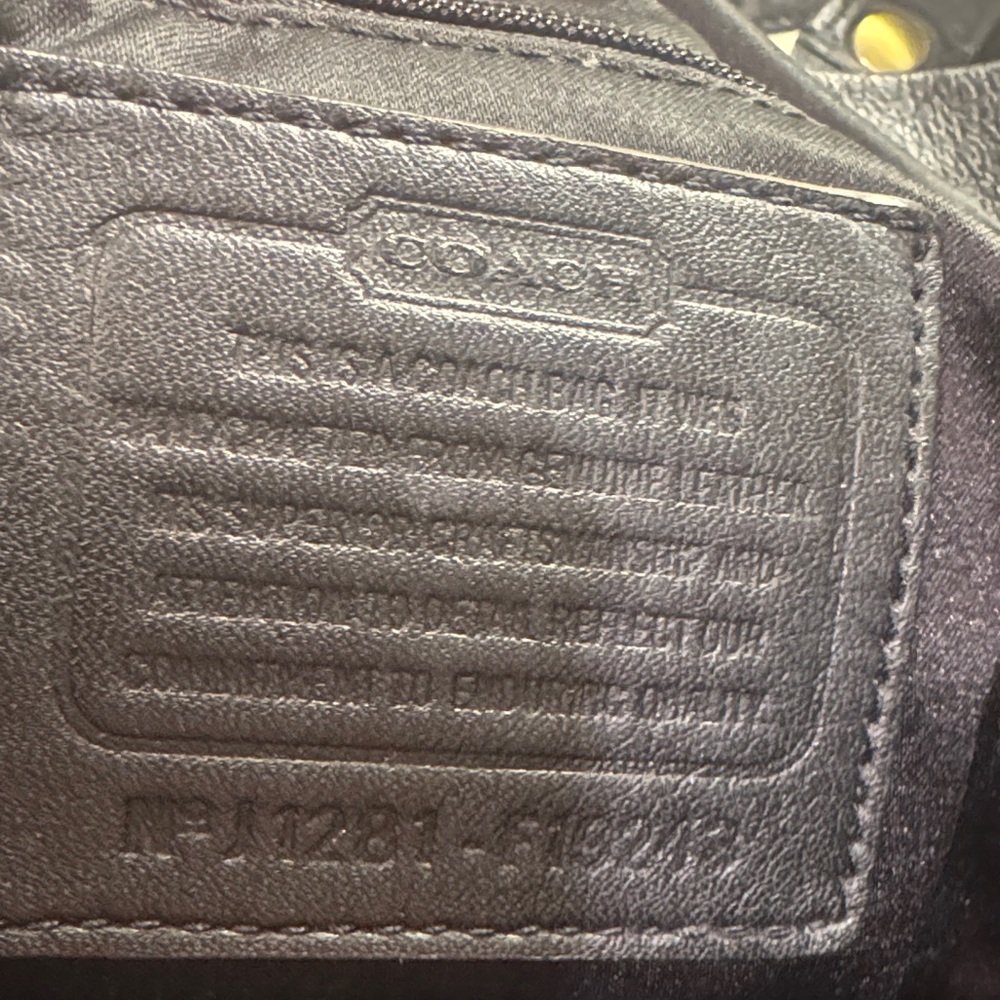 Coach Black Leather Shoulder Bag - Picture 15 of 16